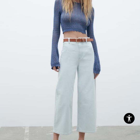 Zara Jeans Zaras High Rise Wide Leg Jeans Poshmark